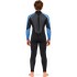 Typhoon Swarm3 3/2mm Back Zip Wetsuit - Black/Blue Steel 250981
