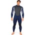 Typhoon Storm3 3/2mm Back Zip Wetsuit - Navy/ Grey Marl 250776