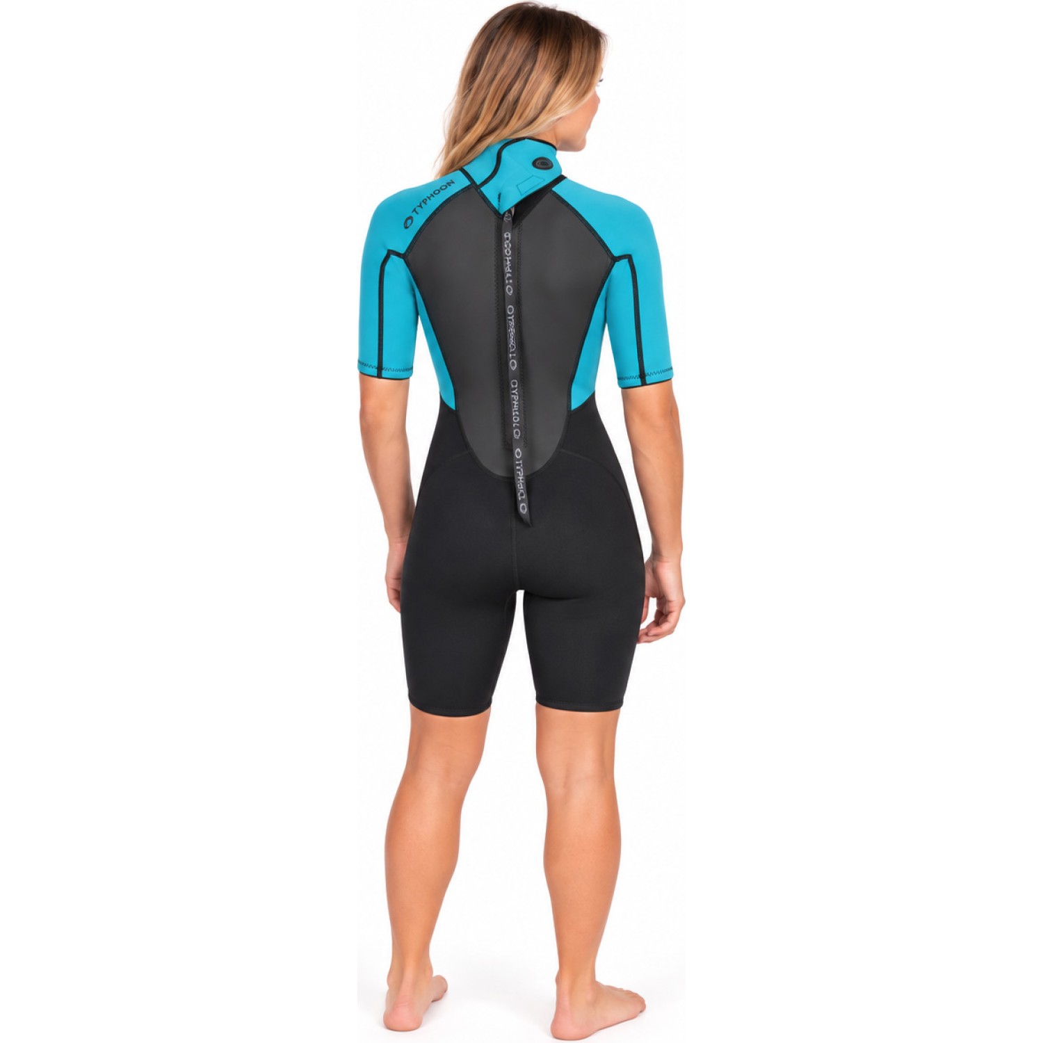 Typhoon Womens Storm3 3/2mm Shorty Wetsuit - Aqua 250895