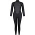 Typhoon Womens Storm3 3/2mm Backzip Wetsuit - Black/Graphite 250884
