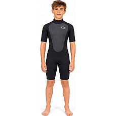 Typhoon Storm3 Boys 3/2mm Shorty Wetsuit - Black/Graphite 250934