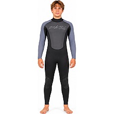 Typhoon Swarm3 3/2mm Back Zip Wetsuit - Black/Graphite 250980