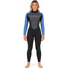 Typhoon Womens Swarm3 3/2mm Backzip Wetsuit - Black/Blue 250985 Typhoon Womens Swarm3 3/2mm Backzip Wetsuit - Black/Blue 250985