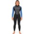 Typhoon Womens Swarm3 3/2mm Backzip Wetsuit - Black/Blue 250985