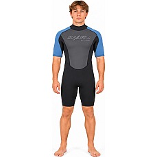 Typhoon Swarm3 3/2mm Shorty Wetsuit - Black/Blue Steel 250983 Typhoon Swarm3 3/2mm Shorty Wetsuit - Black/Blue Steel 250983