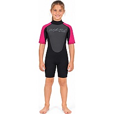 Typhoon Swarm3 Girls 3/2mm Shorty Wetsuit - Black/Pink 250993 Typhoon Swarm3 Girls 3/2mm Shorty Wetsuit - Black/Pink 250993