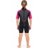 Typhoon Swarm3 Girls 3/2mm Shorty Wetsuit - Black/Pink 250993