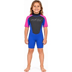 Typhoon Swarm3 Infants 3/2mm Shorty Wetsuit - Purple/Hot Pink 250997