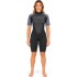 Typhoon Womens Swarm3 3/2mm Shorty Wetsuit - Black/Graphite 250986