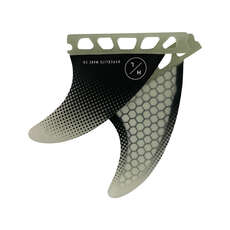 Hyperlite 3.5-Inch Clear Flux Surf Fin Set with key