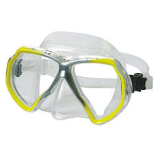 Beuchat X-Contact 2 Diving / Snorkelling Mask - Clear/Yellow B-151180
