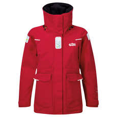 Gill Womens OS2 Offshore / Coastal Sailing Jacket  - Red