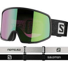 Salomon Lo Fi Sigma Ski / Snowboard Goggles - Black / Emerald