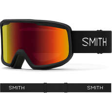Smith Frontier Snow Goggles - Noir / Rouge Solx Mirror Antibuée