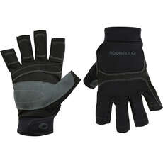 Typhoon Junior Colwyn Half Finger Sailing Gloves  - Black 310261
