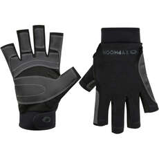 Typhoon Junior Towyn Half Finger Sailing Gloves  - Black