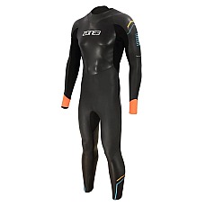 Zone3 Mens Aspect Breaststroke Wetsuit - Black/Orange WS21MAPT101