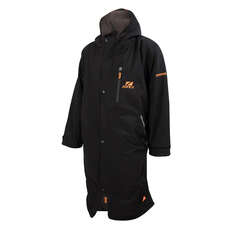 Zone3 Oversized Polar Fleece Parka Robe - Black/Orange