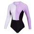 Mystic Womens Jayde Long Sleeve Swimsuit Rashvest - Pastel Lilac 220291