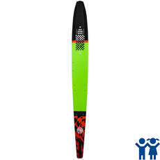 Radar Boys Total Radar Awesomeness Waterski - Volt Green/Orange/Black