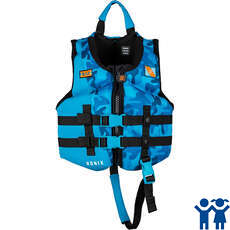 Ronix Boys Top Grom Child CGA Wake Vest - Blue Camo