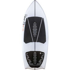 Ronix Flyweight Bat Tail Surfer - Glacier White/Red