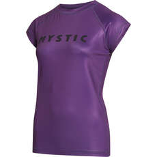Mystic Womens Star Short Sleeve Rashvest - Sunset Purple 230183
