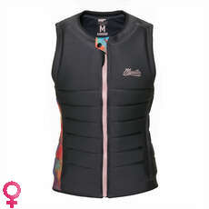 Mystic Womens Juice Wake Boarding Front-Zip Impact Vest - Dark Grey 230223