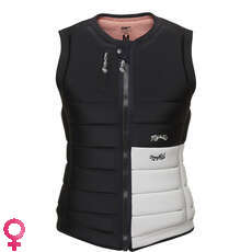 Mystic Womens Maze Wake Boarding Front-Zip Impact Vest - Black 230223