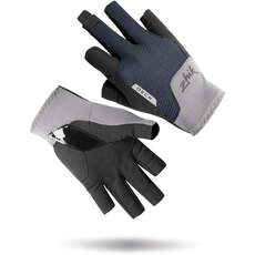 Zhik Deck Short Finger Sailing Gloves  - Grey GLV-0011