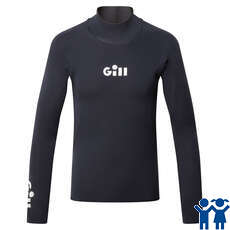 2024 Gill Junior Zentherm 2.0 Sailing Wetsuit Top - Dark Navy - 5101J