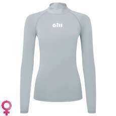 Gill Womens ZenZero Rash Vest Long Sleeve - Light Grey - 5109W