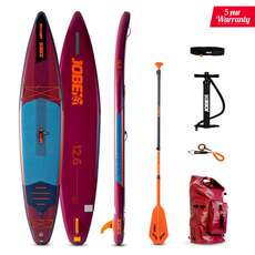 Jobe Neva 12.6 Inflatable SUP Paddle Board Package  - Burgundy