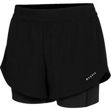 Mystic Womens IDA Quick Dry Lined Sports Shorts  - Black 240271