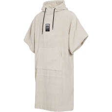 Mystic Jaquard Cotton Poncho Robe  - Off White 240416