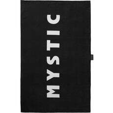 Mystic Quick Dry Cotten Velour Beach Towel  - Black