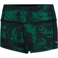 Mystic Womens Saimi Quick Dry Shorts  - Black/Green 240245
