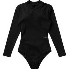 Mystic Womens Sofi Open Back Long Sleeve Swimsuit  - Black