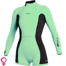 Mystic Womens Lunar BK 2/2mm Back-Zip Longarm Shorty Wetsuit - Black 240113 Mystic Womens Lunar BK 2/2mm Back-Zip Longarm Shorty Wetsuit - Black 240113