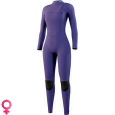 Mystic Womens The One 4/3 GBS Zip-Free Wetsuit 2024 - Purple 240122