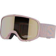 Salomon Junior Lumi Ski Goggles (Age 6-12) - Tropical Peach/Gold (OTG)