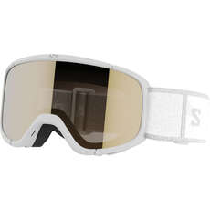 Salomon Junior Lumi Ski Goggles (Age 6-12) - Flash/Gold (OTG)