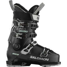 Salomon Womens S/PRO Alpha 80 Ski Boots - Black / White / Silver