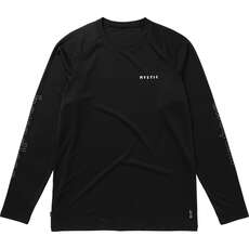 Mystic Tactic Long Sleeve Rash Vest 2025 - Black 250220