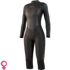 Mystic Womens Brand 3/2mm Back-Zip Short Leg Wetsuit - Black 250061