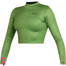 Mystic Womens Lunar 2 Long Sleeve Wetsuit Crop Top - Soft Green 240221 Mystic Womens Lunar 2 Long Sleeve Wetsuit Crop Top - Soft Green 240221