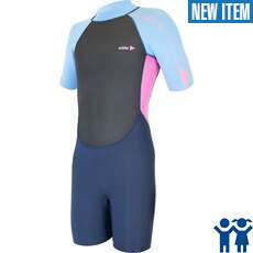 Alder Junior Impact 3/2mm Shorty Wetsuit - Periwinkle