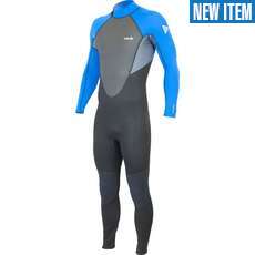 Alder Impact 3/2mm Flatlock Backzip Wetsuit  - Royal