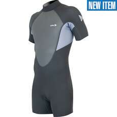 Alder Impact 3/2mm Backzip Shorty Wetsuit - Grey
