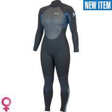 Alder Womens Stealth 5/4/3mm GBS Backzip Wetsuit - Slate/Leaf